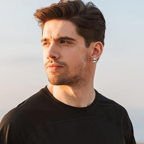 316L Surgical Steel Clip On Men Women Hypoallergenic Non-piercing Hoop Earrings